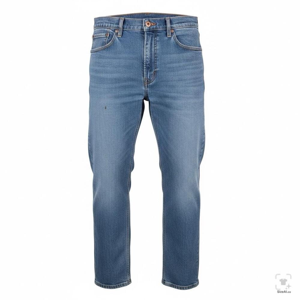 Levis 505 Jeans Mens 38x29 Regular Fit Mid Rise Blue Denim Straight Leg Stretch